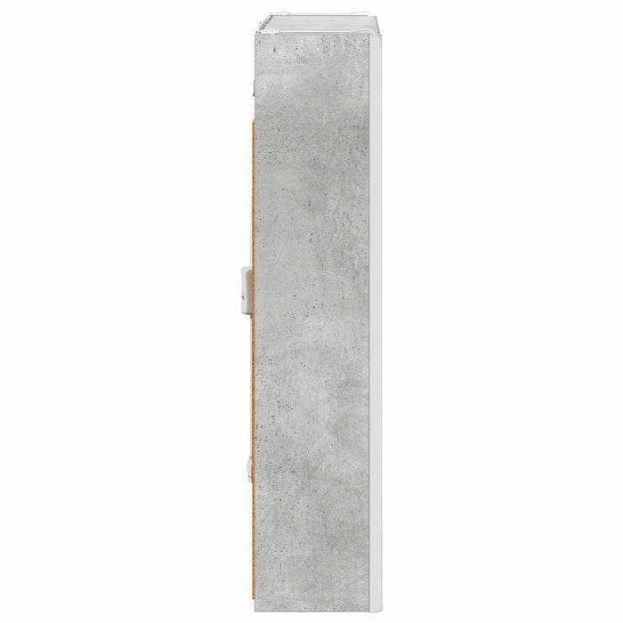 Dulap cu oglindă pentru baie Gri din beton 53,5 x 15,5 x 70 cm - WALTI WALTI