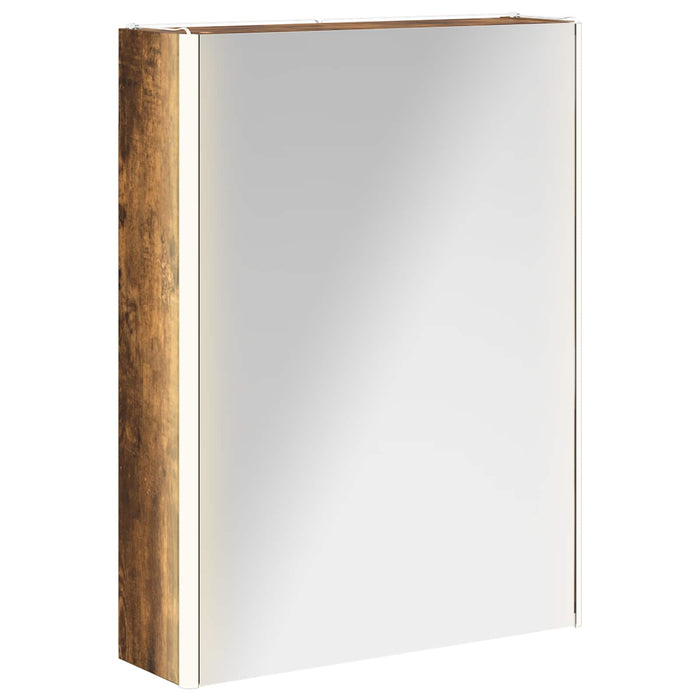Dulap cu oglindă pentru baie Stejar fumuriu 73.5 x 15.5 x 70 cm - WALTI WALTI