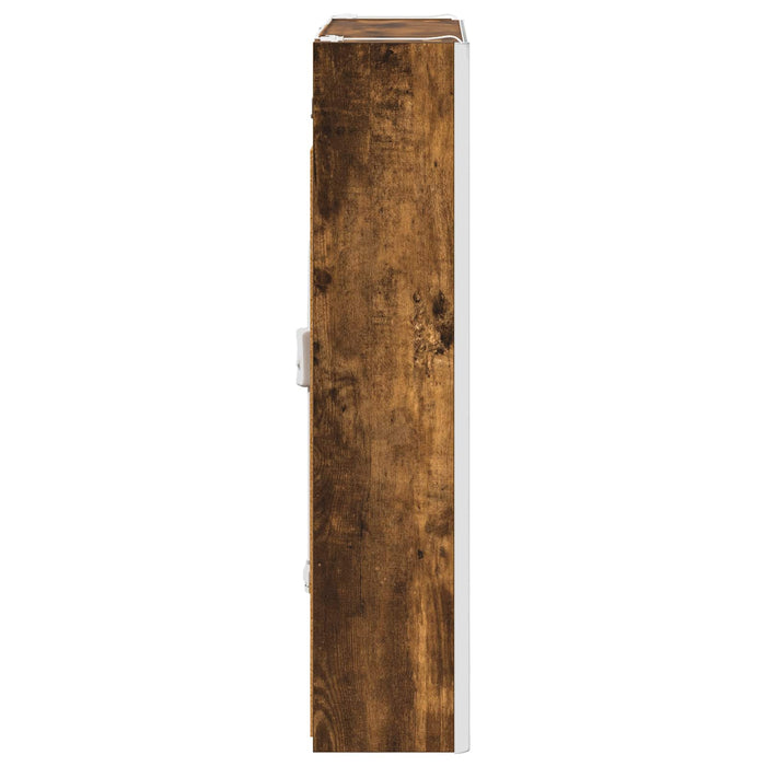 Dulap cu oglindă pentru baie Stejar fumuriu 73.5 x 15.5 x 70 cm - WALTI WALTI