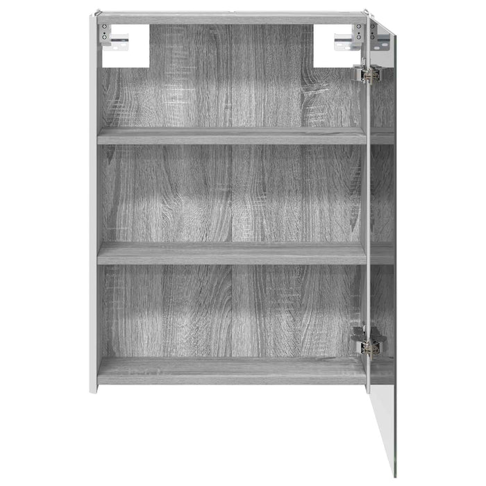 Dulap cu oglindă pentru baie Gri Sonoma 53,5 x 15,5 x 70 cm - WALTI WALTI