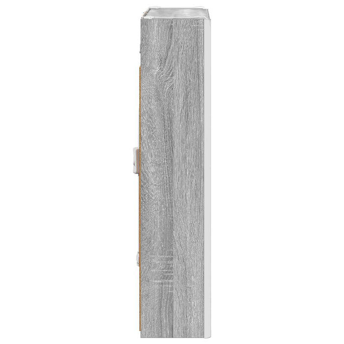 Dulap cu oglindă pentru baie Gri Sonoma 53,5 x 15,5 x 70 cm - WALTI WALTI