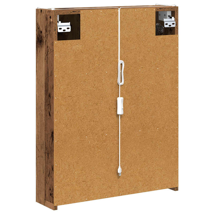 Dulap cu oglindă pentru baie Lemn vechi 53,5 x 15,5 x 70 cm - WALTI WALTI