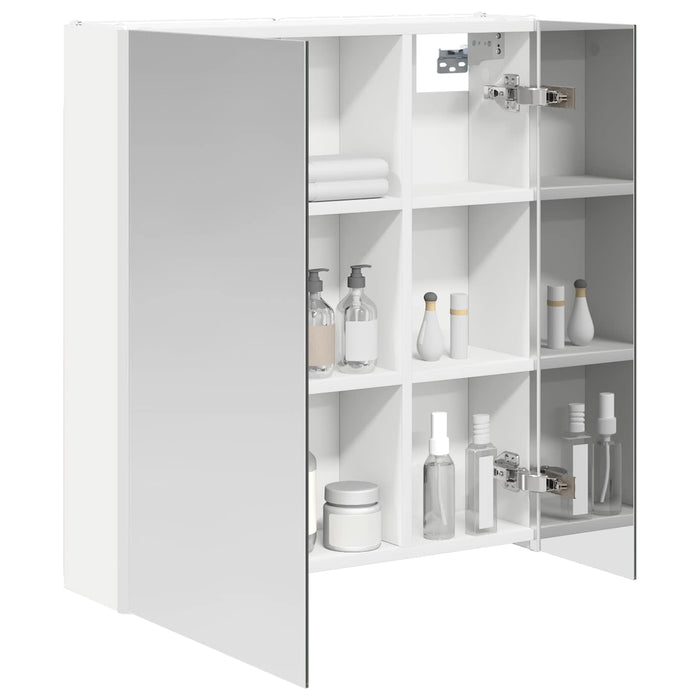 Dulap cu oglindă pentru baie Alb 63,5 x 15,5 x 70 cm - WALTI WALTI