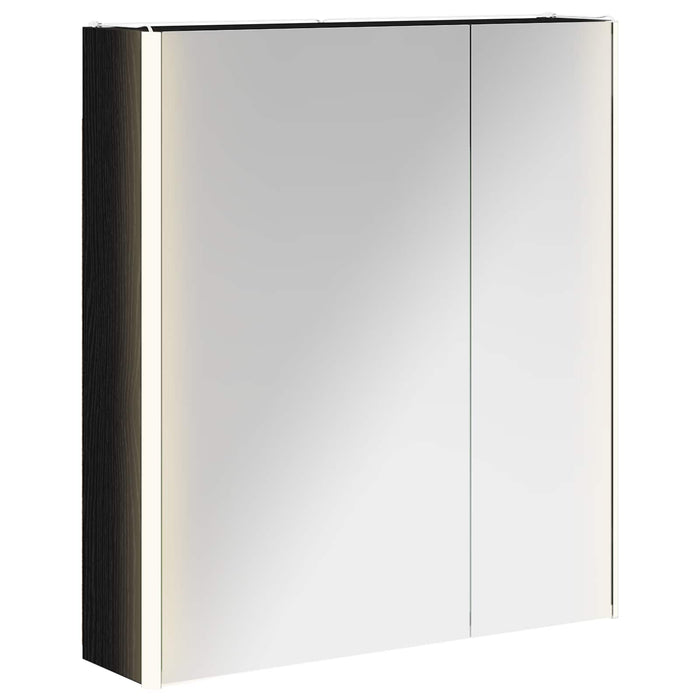 Dulap cu oglindă pentru baie Stejar Negru 63,5 x 15,5 x 70 cm - WALTI WALTI