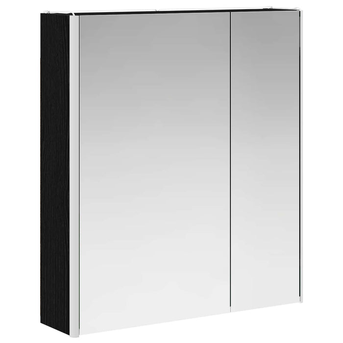 Dulap cu oglindă pentru baie Stejar Negru 63,5 x 15,5 x 70 cm - WALTI WALTI