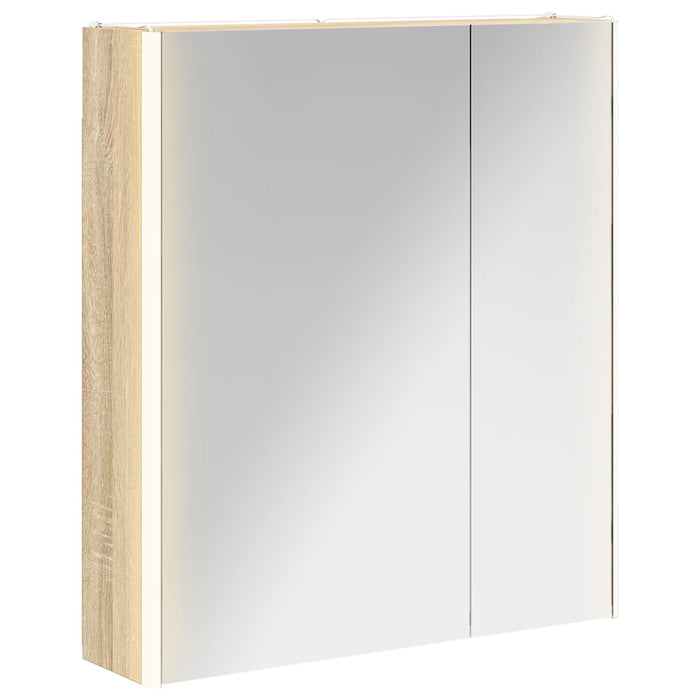 Dulap cu oglindă pentru baie Stejar Sonoma 63,5 x 15,5 x 70 cm - WALTI WALTI
