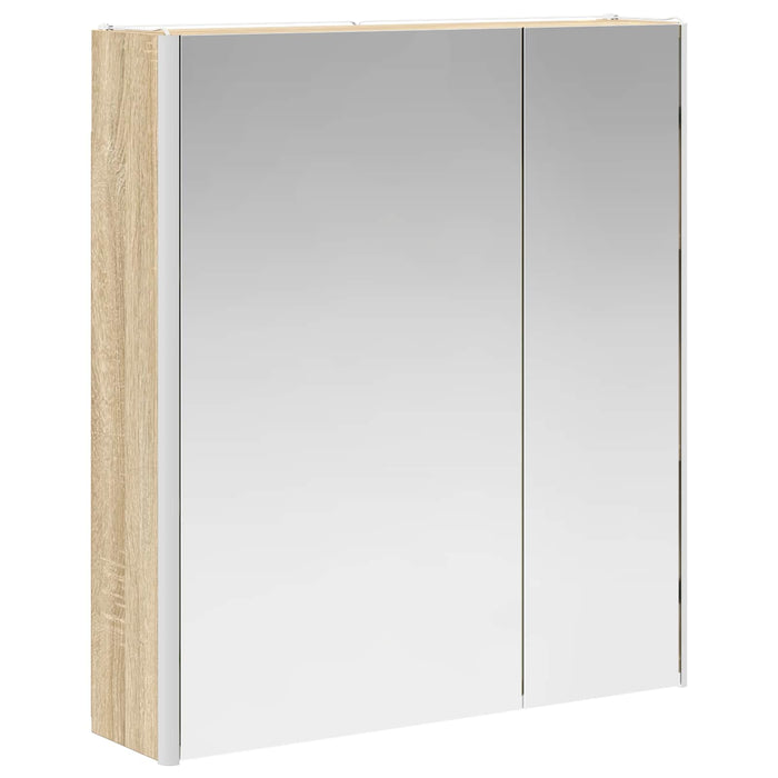 Dulap cu oglindă pentru baie Stejar Sonoma 63,5 x 15,5 x 70 cm - WALTI WALTI