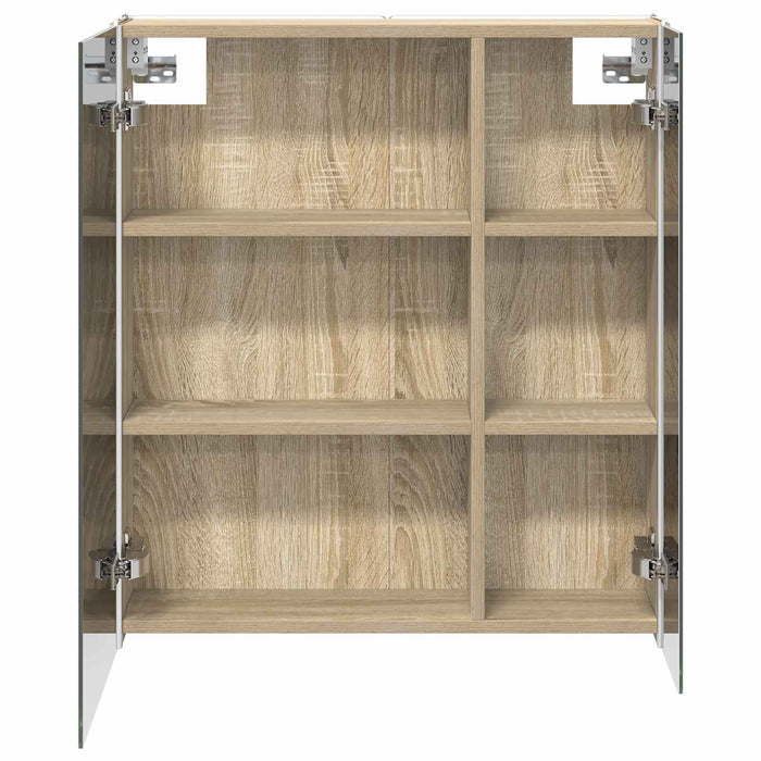 Dulap cu oglindă pentru baie Stejar Sonoma 63,5 x 15,5 x 70 cm - WALTI WALTI
