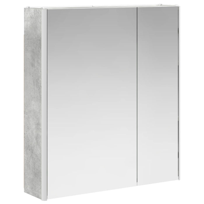 Dulap cu oglindă pentru baie Gri din beton 63,5 x 15,5 x 70 cm - WALTI WALTI
