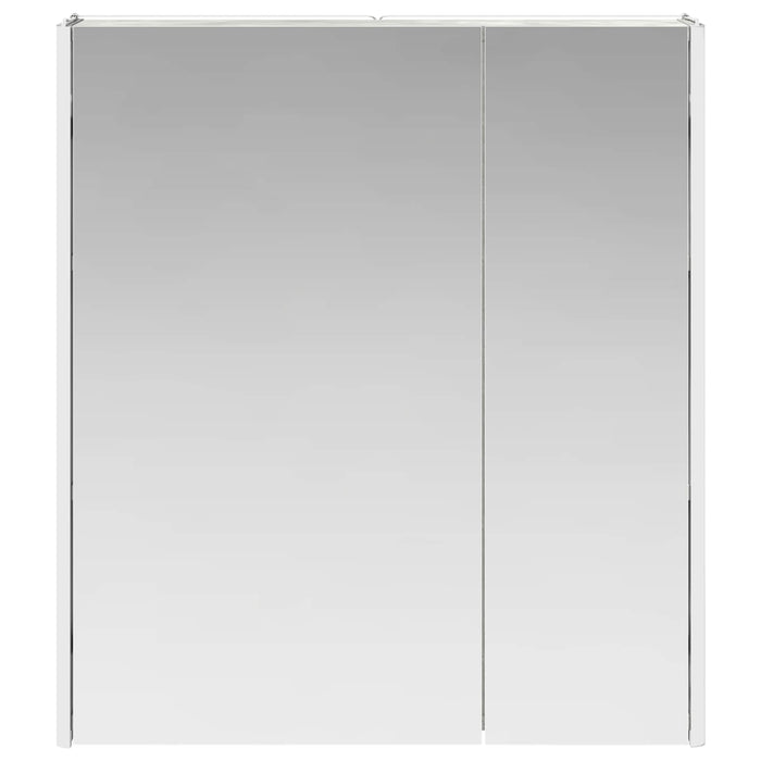 Dulap cu oglindă pentru baie Gri din beton 63,5 x 15,5 x 70 cm - WALTI WALTI