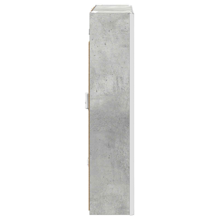 Dulap cu oglindă pentru baie Gri din beton 63,5 x 15,5 x 70 cm - WALTI WALTI