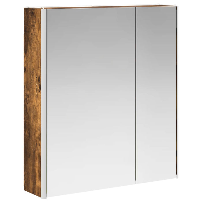 Dulap cu oglindă pentru baie Stejar fumuriu 63,5 x 15,5 x 70 cm - WALTI WALTI