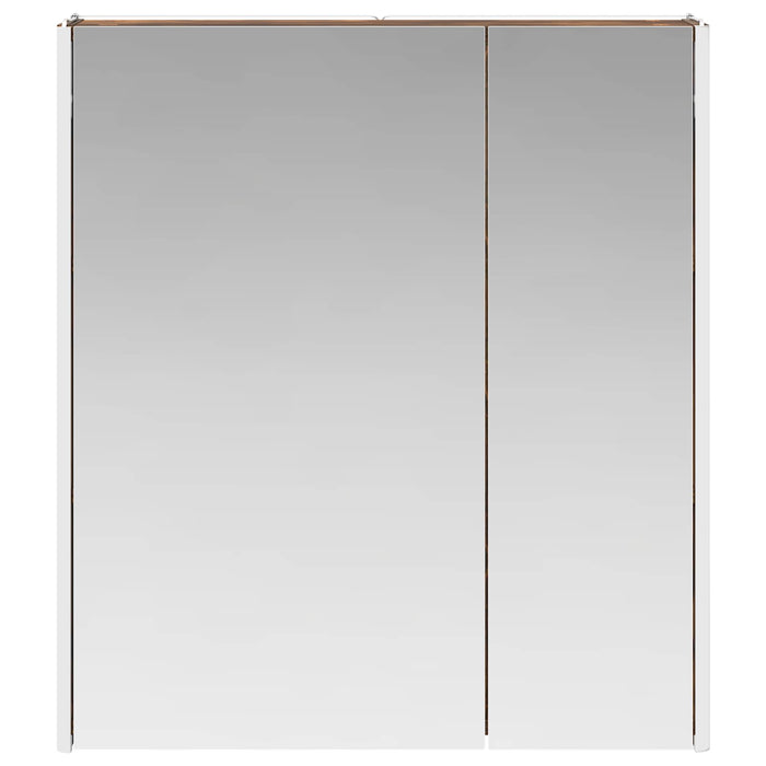 Dulap cu oglindă pentru baie Stejar fumuriu 63,5 x 15,5 x 70 cm - WALTI WALTI