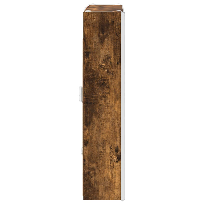 Dulap cu oglindă pentru baie Stejar fumuriu 63,5 x 15,5 x 70 cm - WALTI WALTI