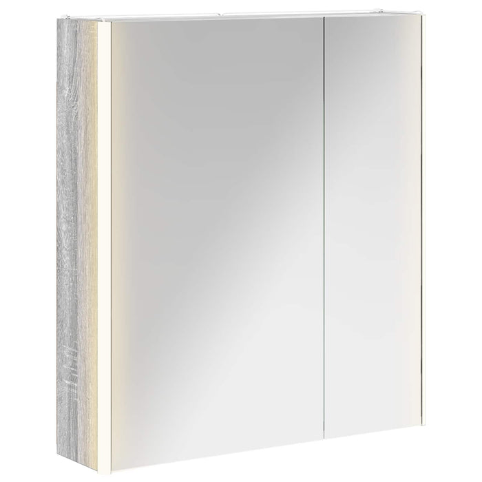 Dulap cu oglindă pentru baie Gri Sonoma 63,5 x 15,5 x 70 cm - WALTI WALTI