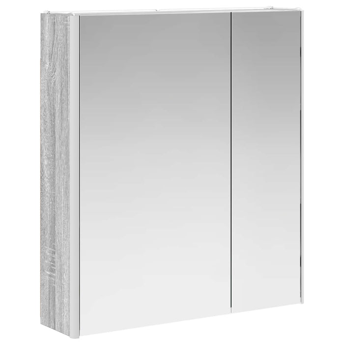 Dulap cu oglindă pentru baie Gri Sonoma 63,5 x 15,5 x 70 cm - WALTI WALTI