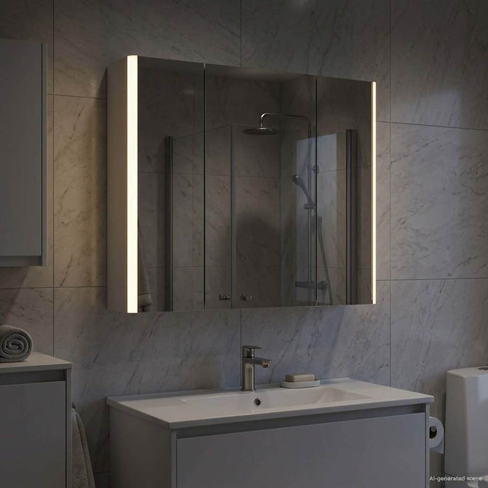 Dulap cu oglindă pentru baie Alb 63,5 x 15,5 x 60,5 cm - WALTI WALTI