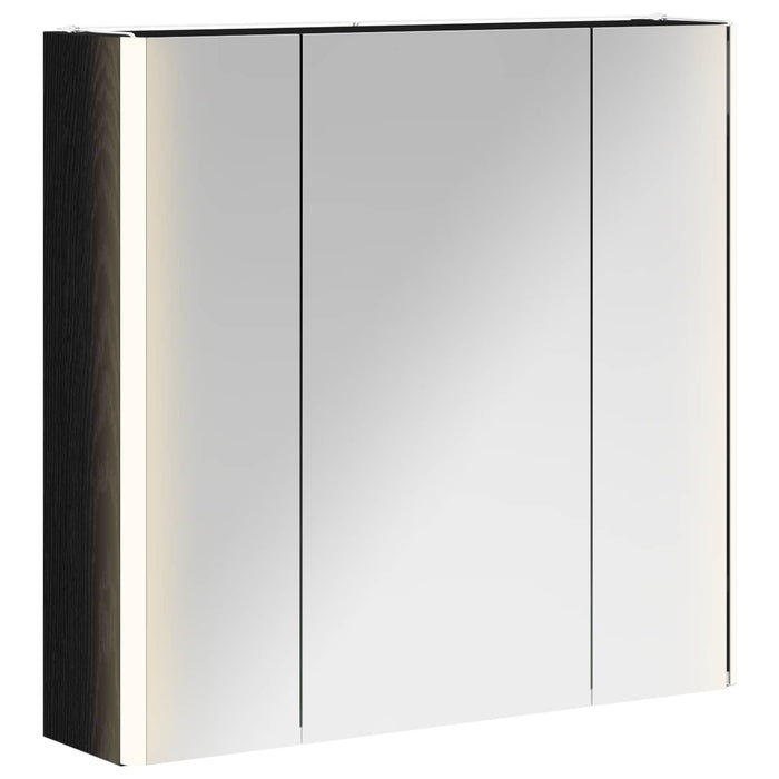 Dulap cu oglindă pentru baie Stejar Negru 63,5 x 15,5 x 60,5 cm - WALTI WALTI