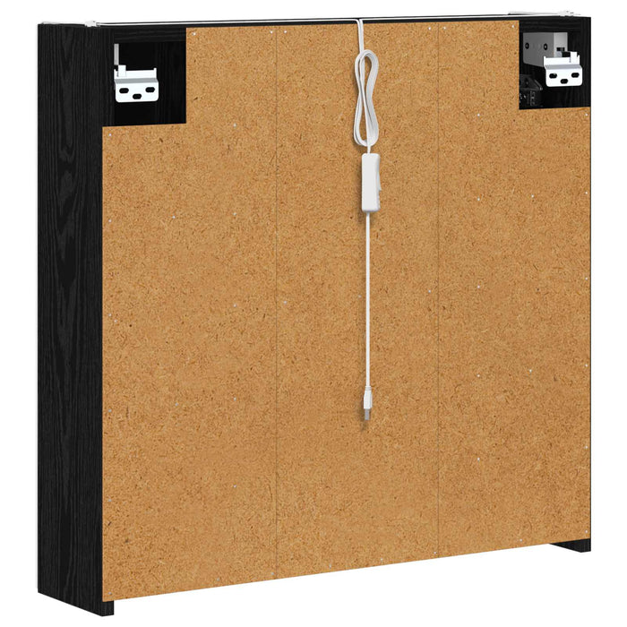 Dulap cu oglindă pentru baie Stejar Negru 63,5 x 15,5 x 60,5 cm - WALTI WALTI