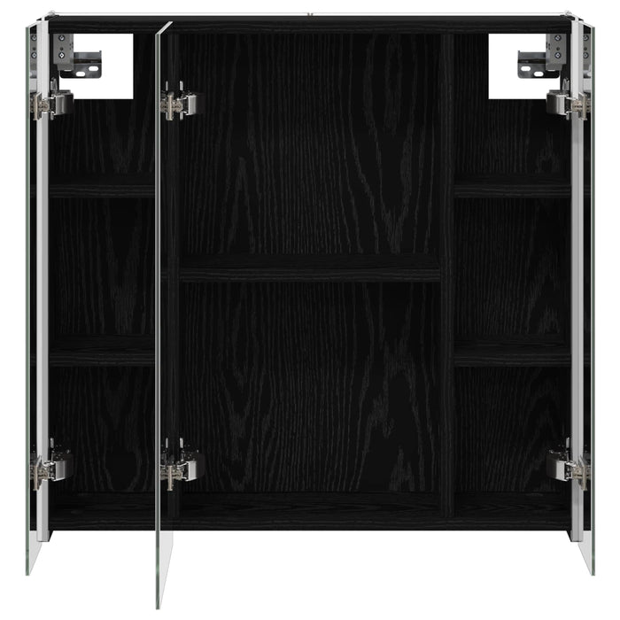 Dulap cu oglindă pentru baie Stejar Negru 63,5 x 15,5 x 60,5 cm - WALTI WALTI