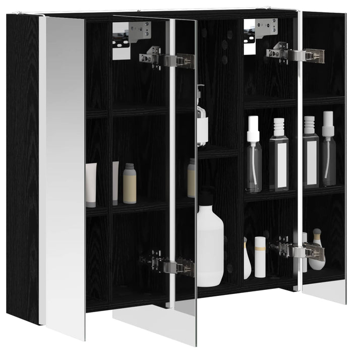 Dulap cu oglindă pentru baie Stejar Negru 63,5 x 15,5 x 60,5 cm - WALTI WALTI