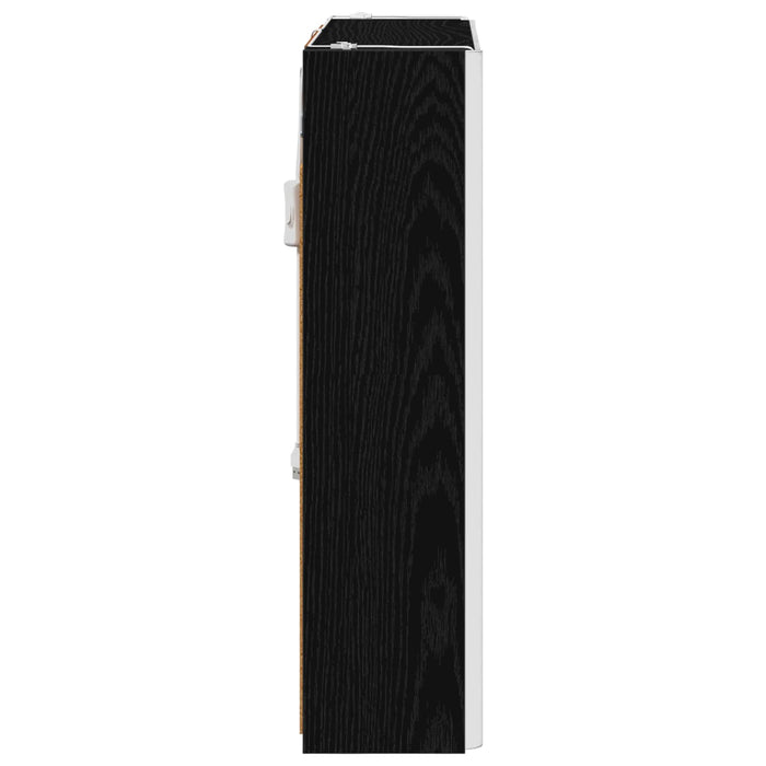 Dulap cu oglindă pentru baie Stejar Negru 63,5 x 15,5 x 60,5 cm - WALTI WALTI