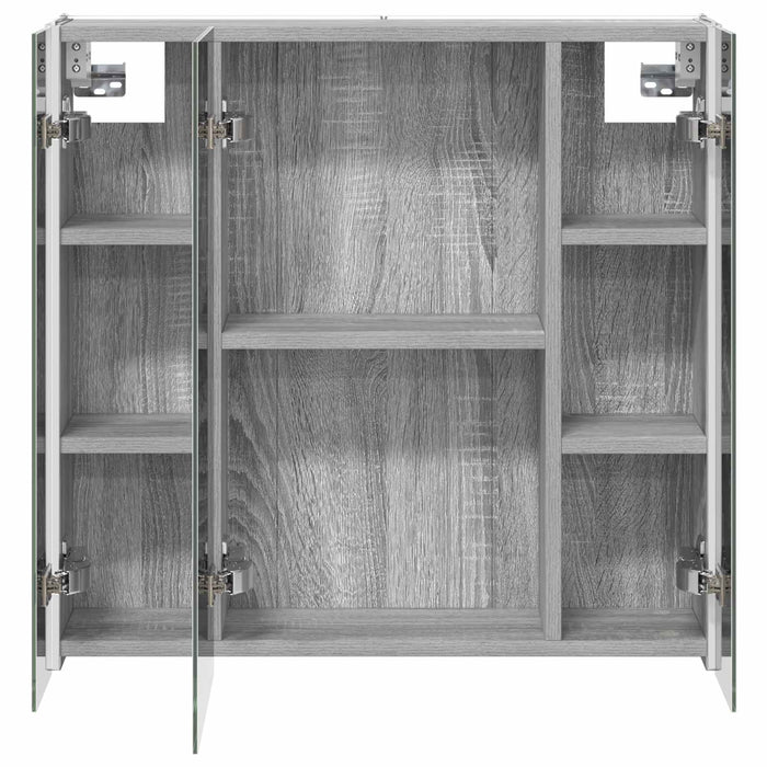 Dulap cu oglindă pentru baie Gri Sonoma 63,5 x 15,5 x 60,5 cm - WALTI WALTI
