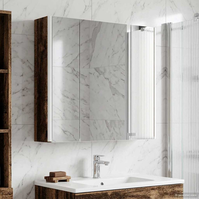 Dulap cu oglindă pentru baie Lemn vechi 63,5 x 15,5 x 60,5 cm - WALTI WALTI