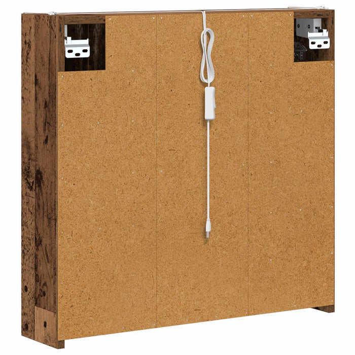 Dulap cu oglindă pentru baie Lemn vechi 63,5 x 15,5 x 60,5 cm - WALTI WALTI