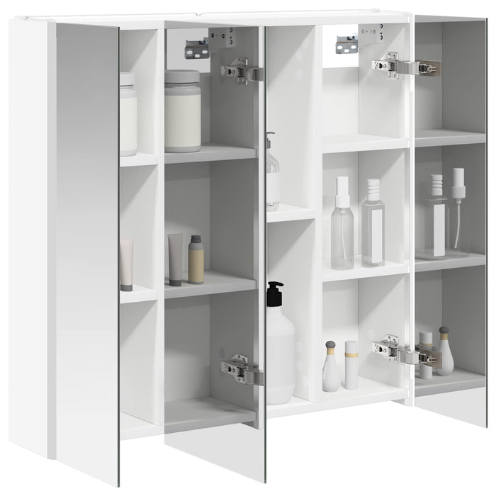 Dulap cu oglindă pentru baie cu raft Alb 73.5 x 15.5 x 70 cm - WALTI WALTI