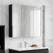 Dulap cu oglindă pentru baie Stejar Negru 73.5 x 15.5 x 70 cm - WALTI WALTI
