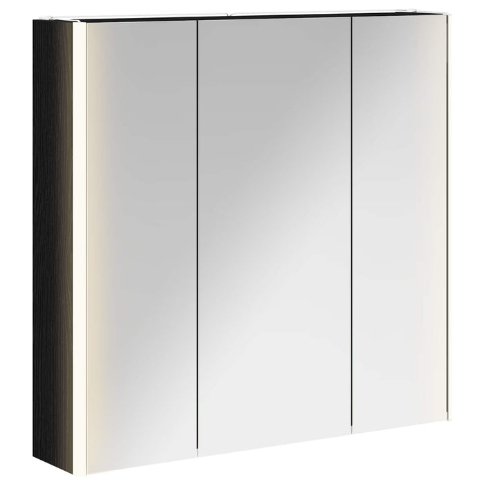 Dulap cu oglindă pentru baie Stejar Negru 73.5 x 15.5 x 70 cm - WALTI WALTI