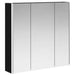 Dulap cu oglindă pentru baie Stejar Negru 73.5 x 15.5 x 70 cm - WALTI WALTI