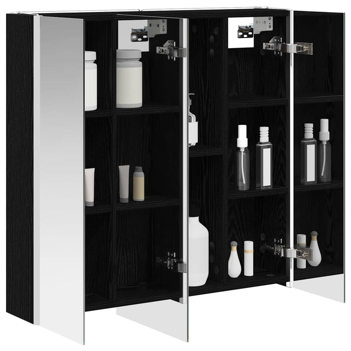 Dulap cu oglindă pentru baie Stejar Negru 73.5 x 15.5 x 70 cm - WALTI WALTI
