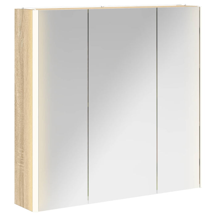 Dulap cu oglindă pentru baie Stejar Sonoma 73.5 x 15.5 x 70 cm - WALTI WALTI