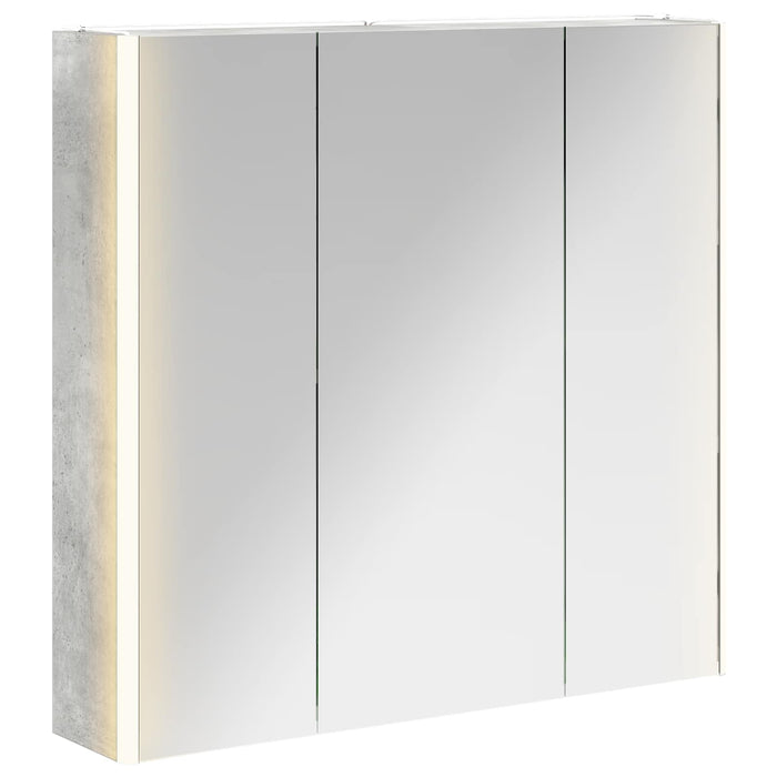 Dulap cu oglindă pentru baie Gri din beton 73.5 x 15.5 x 70 cm - WALTI WALTI