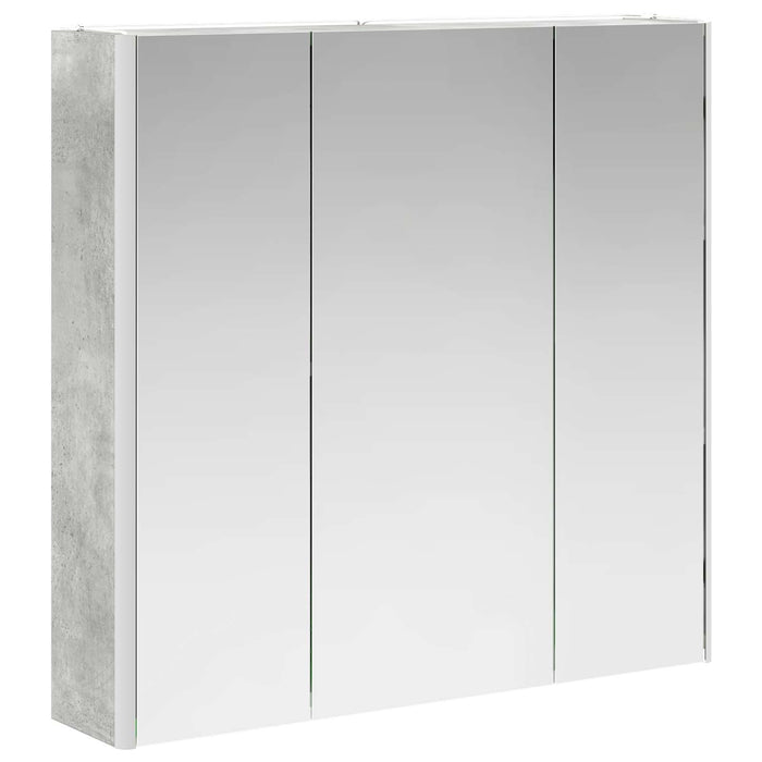 Dulap cu oglindă pentru baie Gri din beton 73.5 x 15.5 x 70 cm - WALTI WALTI