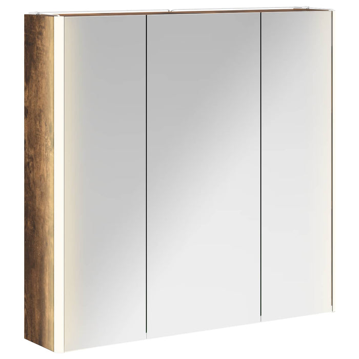 Dulap cu oglindă pentru baie Stejar fumuriu 73.5 x 15.5 x 70 cm - WALTI WALTI