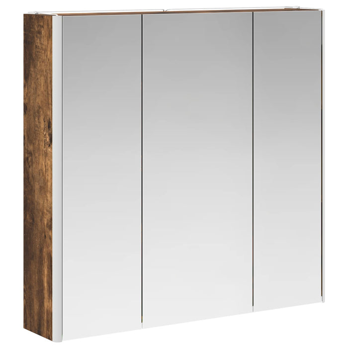 Dulap cu oglindă pentru baie Stejar fumuriu 73.5 x 15.5 x 70 cm - WALTI WALTI