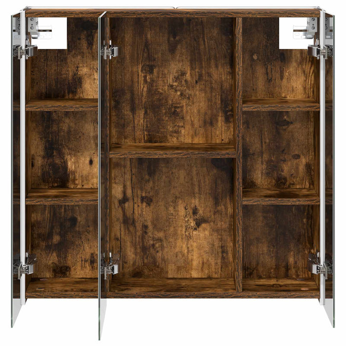Dulap cu oglindă pentru baie Stejar fumuriu 73.5 x 15.5 x 70 cm - WALTI WALTI