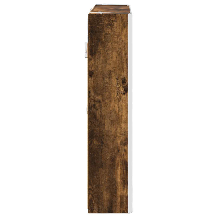 Dulap cu oglindă pentru baie Stejar fumuriu 73.5 x 15.5 x 70 cm - WALTI WALTI