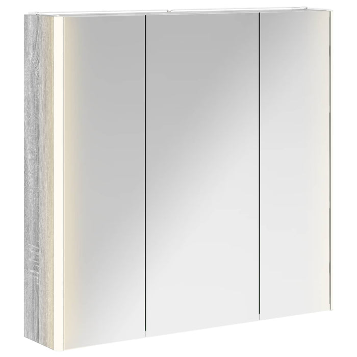 Dulap cu oglindă pentru baie Gri Sonoma 73.5 x 15.5 x 70 cm - WALTI WALTI
