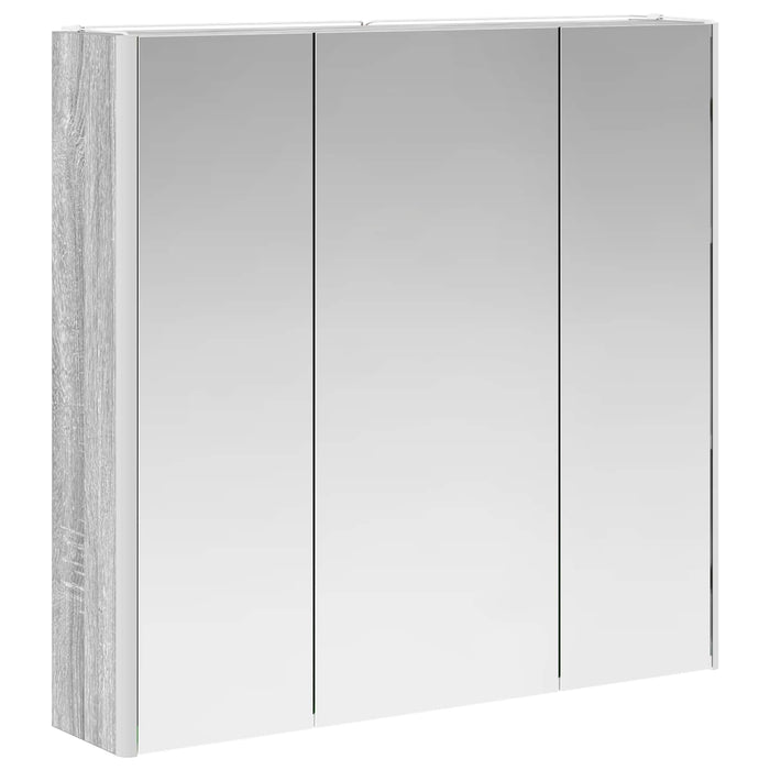 Dulap cu oglindă pentru baie Gri Sonoma 73.5 x 15.5 x 70 cm - WALTI WALTI