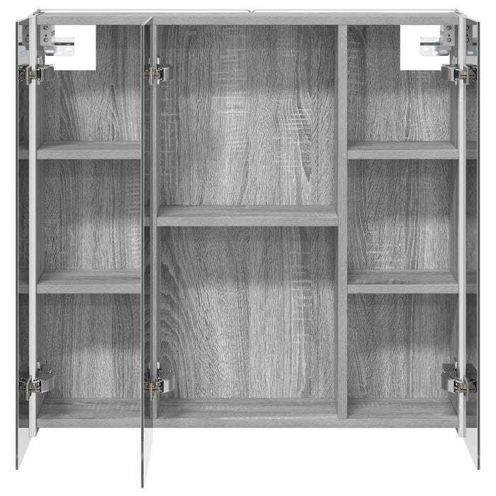 Dulap cu oglindă pentru baie Gri Sonoma 73.5 x 15.5 x 70 cm - WALTI WALTI