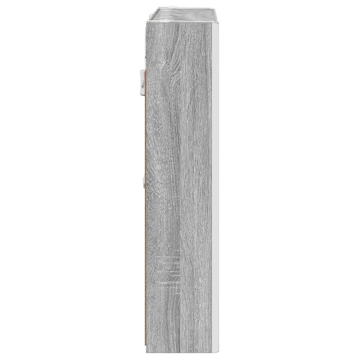 Dulap cu oglindă pentru baie Gri Sonoma 73.5 x 15.5 x 70 cm - WALTI WALTI