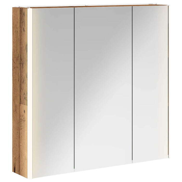 Dulap cu oglindă pentru baie Lemn vechi 73.5 x 15.5 x 70 cm WALTI
