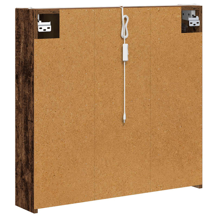 Dulap cu oglindă pentru baie Lemn vechi 73.5 x 15.5 x 70 cm WALTI