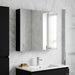 Dulap cu oglindă pentru baie Stejar Negru 83,5 x 15,5 x 70 cm - WALTI WALTI