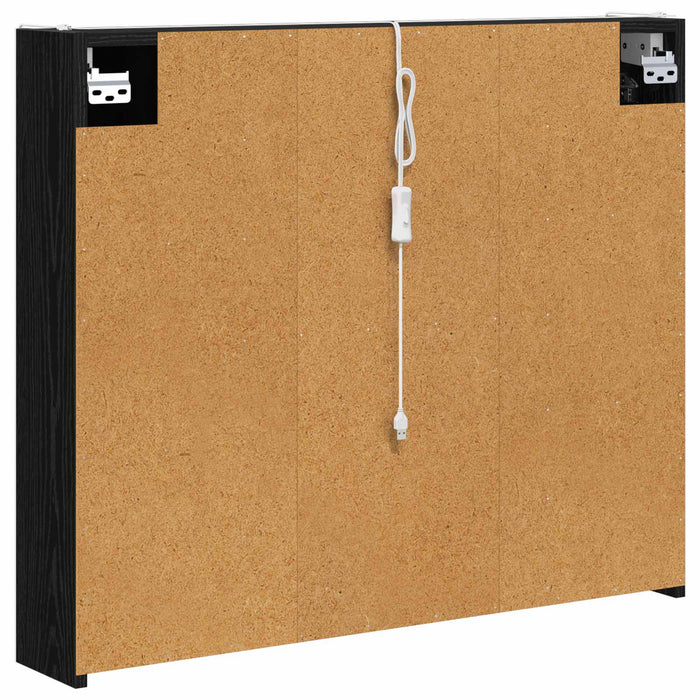 Dulap cu oglindă pentru baie Stejar Negru 83,5 x 15,5 x 70 cm - WALTI WALTI