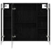 Dulap cu oglindă pentru baie Stejar Negru 83,5 x 15,5 x 70 cm - WALTI WALTI